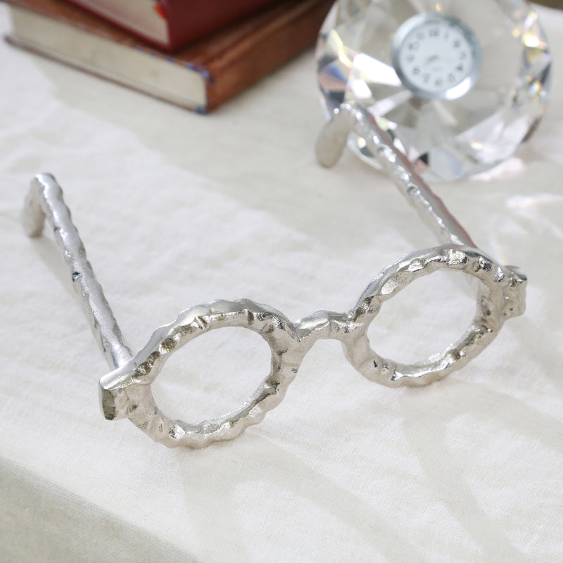 Glasses Sculpture, Silver