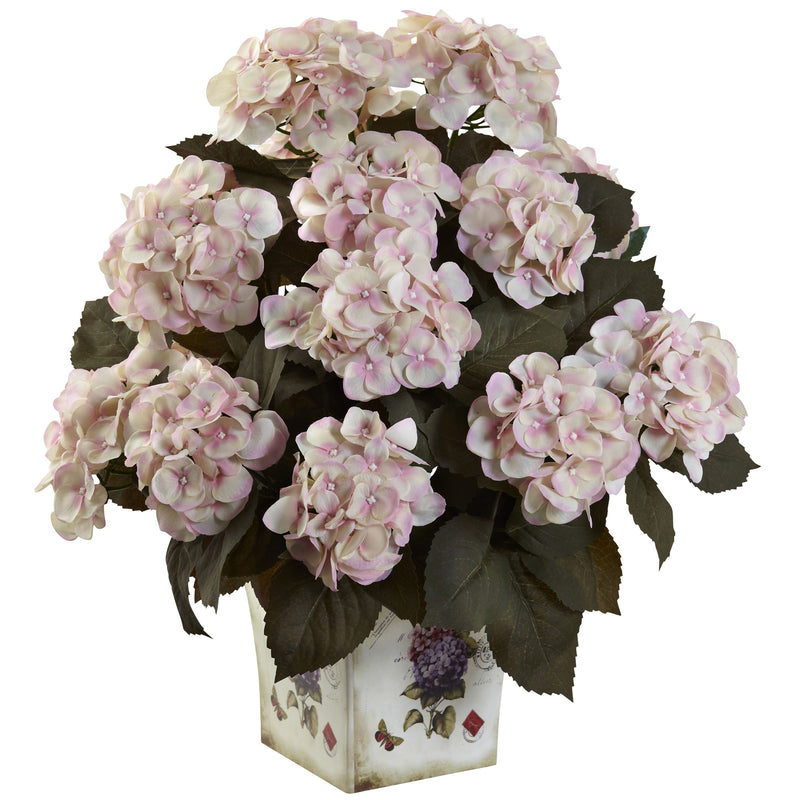 Hydrangea with Large Floral Planter