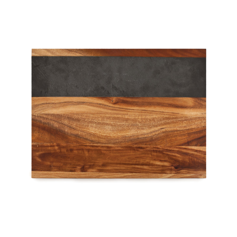 Wood with Slate Board