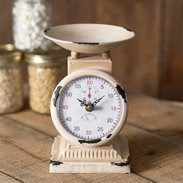 Small Kitchen Faux Scale Clock