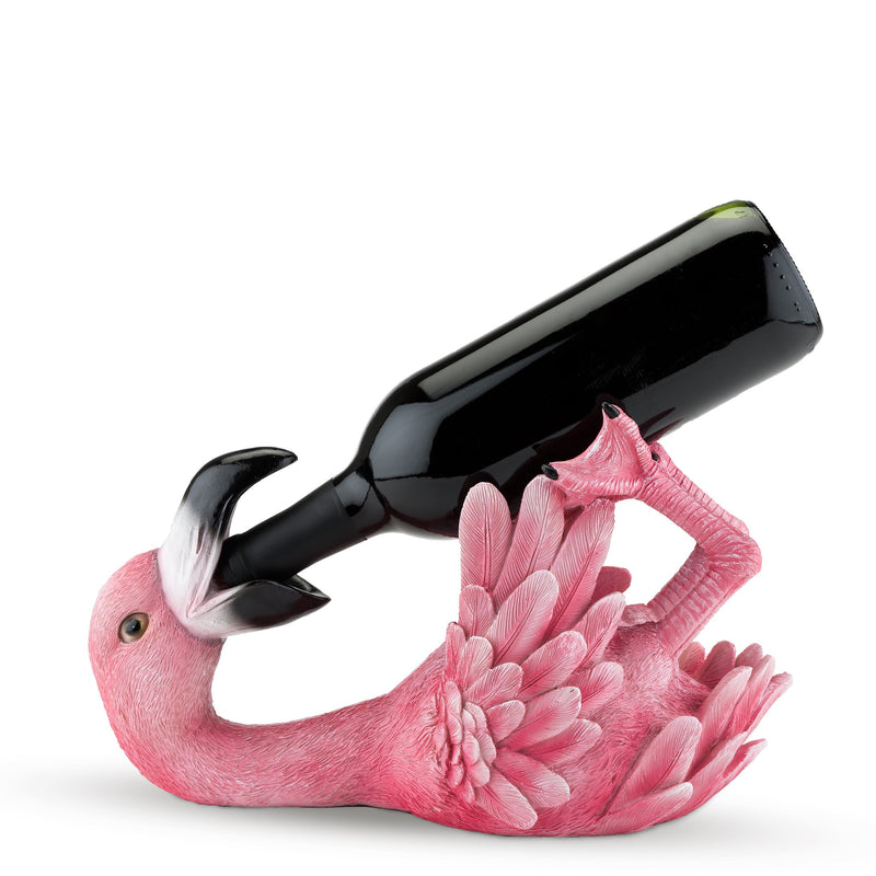 Polyresin Flirty Flamingo Bottle Holder