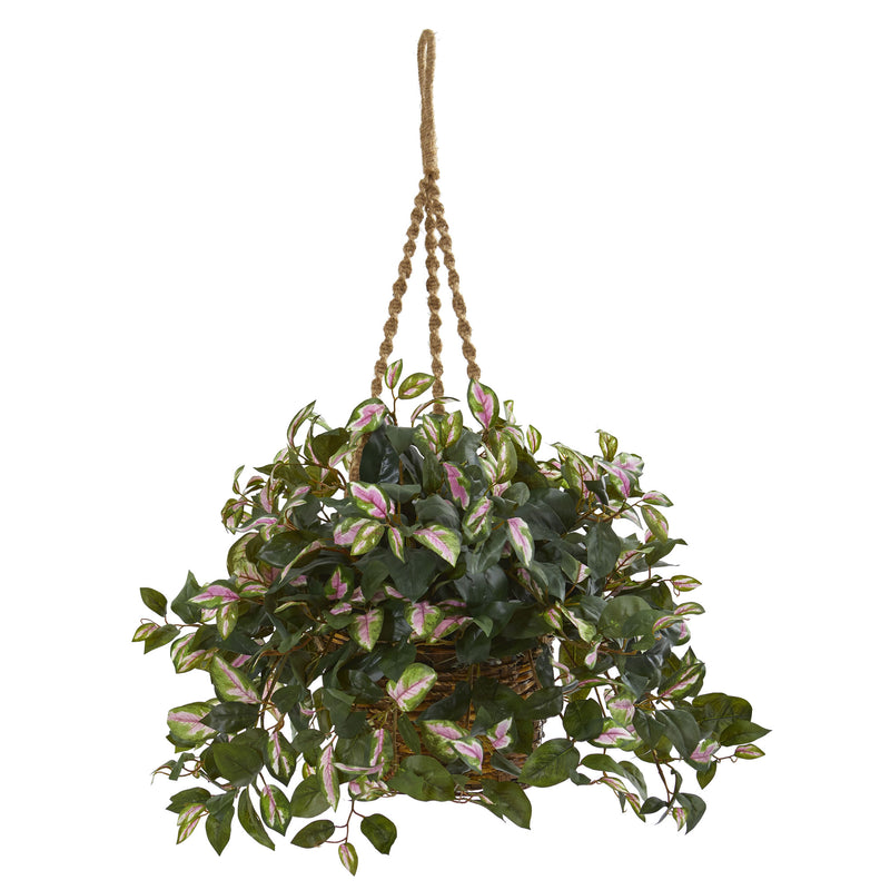 Hoya Artificial Plant Hanging Basket