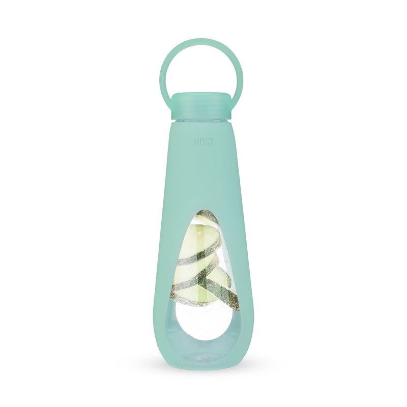 Revive Glass Water Bottle , Green