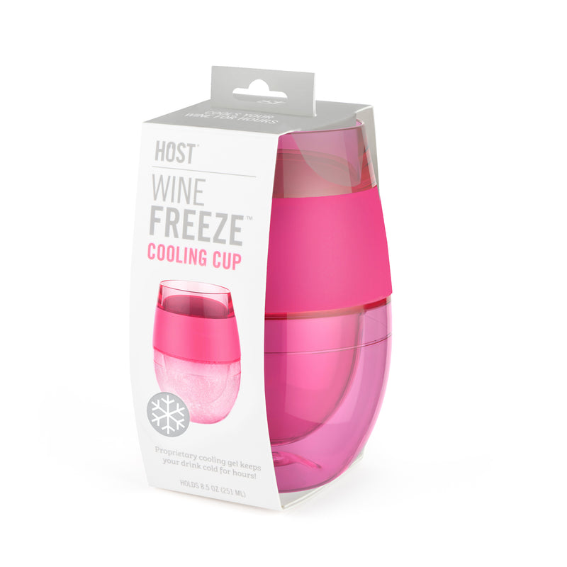 Wine Freeze Cooling Cup in Translucent Magenta