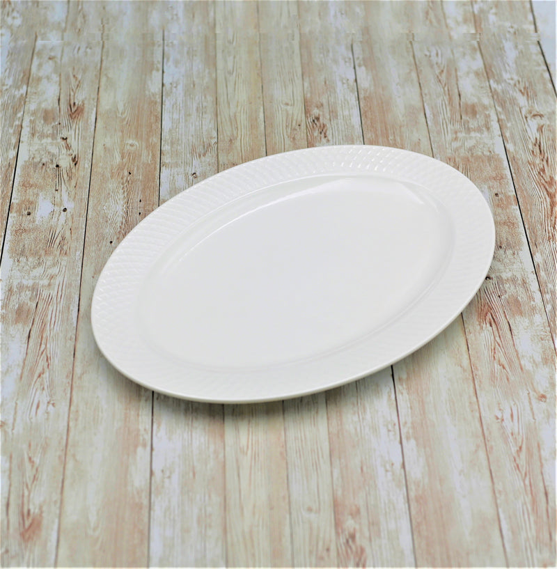 Fine Porcelain Oval Platter 14" X 10"