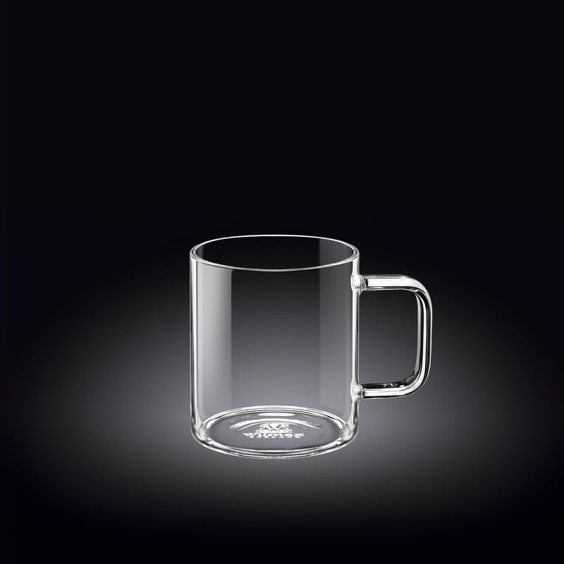 Set of 6 Thermo Glass Mug, 7 Oz