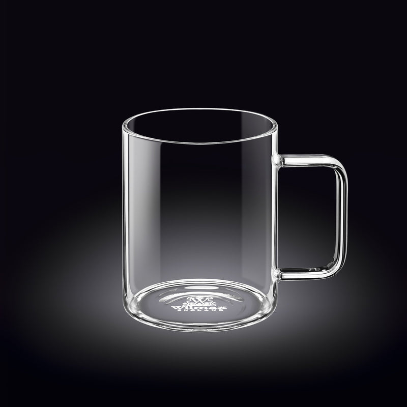 Set of 6 Thermo Glass Mug, 17 Oz