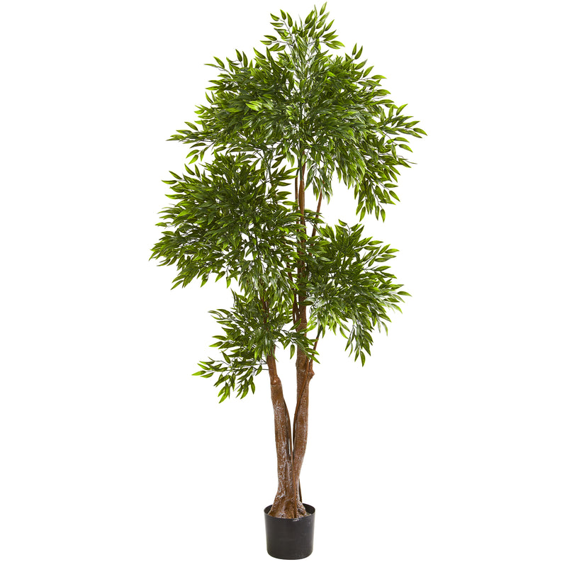 69" Ruscus Artificial Tree UV Resistant (Indoor/Outdoor)