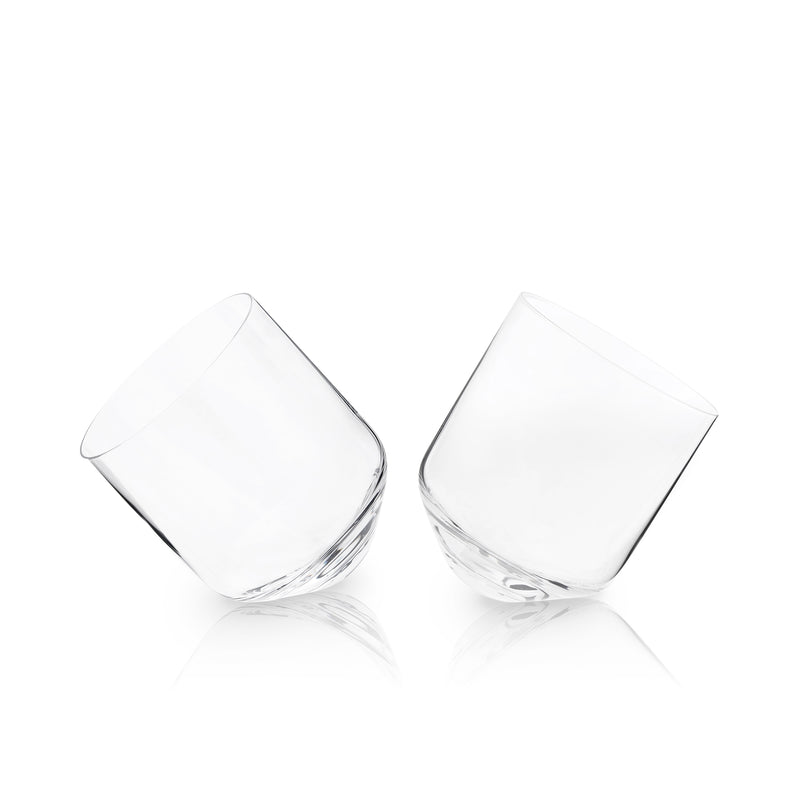 Rolling Crystal Whiskey Tumblers