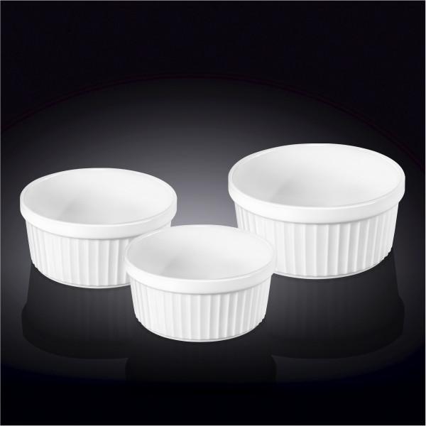 3-Piece Fine Porcelain Ramekin Set 
