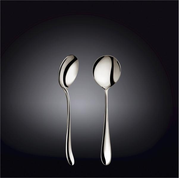 Set of  24 High Polish Stainless Steel Soup Spoons