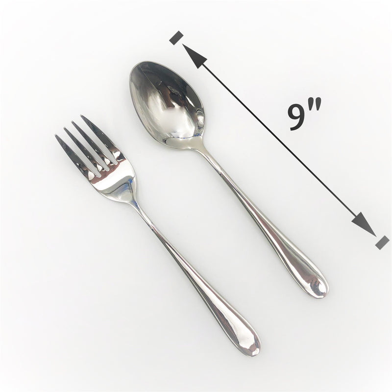 Stainless Serving Fork and Knife Set