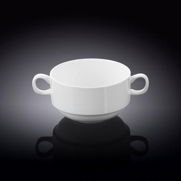 Set of 4 Fine Porcelain Soup Cups 4"