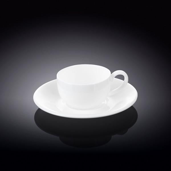 Fine Porcelain Cup and Saucer, Set of 6