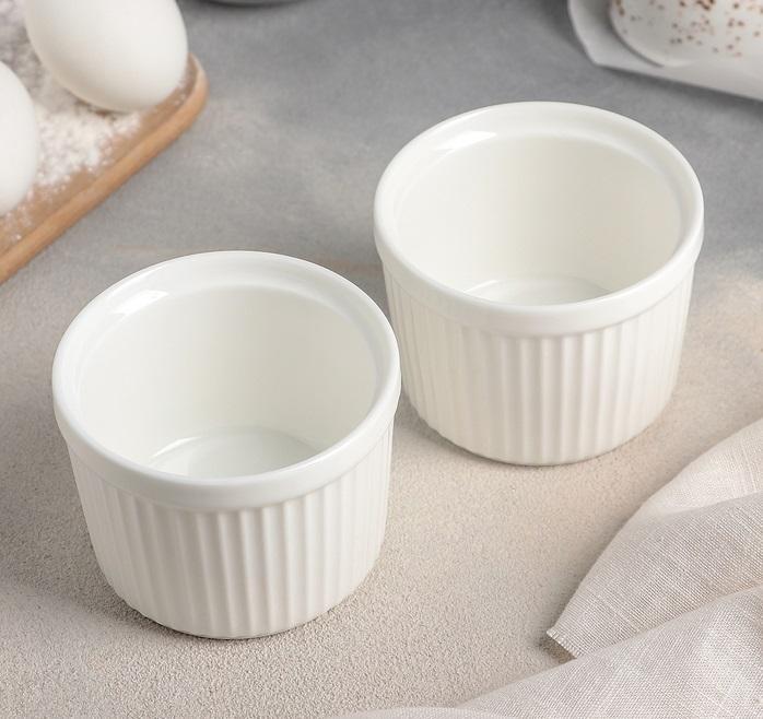 Set of 6 Fine Porcelain Ramekins