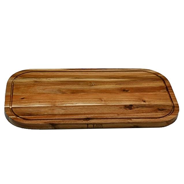 Set of 3 Acacia 20" Rounded Serving Boards